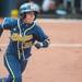 Michigan freshman Sierra Romero watches as the ball goes over the wall making it a home run during the forth inning of their game against Iowa at Alumni field Saturday, April 20.
Courtney Sacco I AnnArbor.com